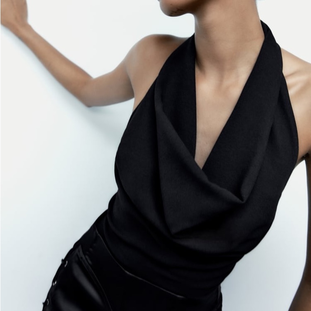 Zara Halter Top Bodysuit